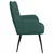 Vidaxl Kavč za 2 osebi Temno zelena 115 x 61 x 87 cm Blago