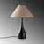 Opviq Stona lampa Luna-15266, 50x50x68 cm, IP20, Crno-smeđa