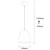 Opviq Luster Tattoo-2375, 125cm20x20 cm, IP20, Crni