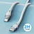 WOZINSKY Trpežen, prožen kabel USB-C – USB-C PD 65 W, 2 m, bel