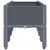Vrtna sadilica s nogama plava siva 120 x 40 x 42 cm PP