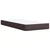 Vidaxl Box spring postelja z vzmetnico temno rjava 80x200 cm blago
