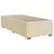 Vidaxl Box spring postelja z vzmetnico krem 90x200 cm blago