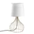 Opviq Stona lampa Telis-5404, 28x28x51 cm, IP20, Zlatno-bele boje