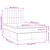 vidaXL vidaXL Box spring postelja z vzmetnico LED modra 120x190 cm blago, (21128078)