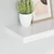 Plutajuće zidne police 4 kom bijele 40 x 23 x 3,8 cm MDF