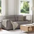 Vidaxl Dvosed kavč taupe 180x81x84 cm blago