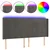 LED uzglavlje tamnosivo 203 x 16 x 118/128 cm baršunasto
