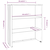 Gornji element za komodu HAMAR svjetlosivi 85x35x100cm borovina