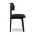 Bordo rdeč jedilni stol iz masivnega lesa Niu – Makamii