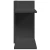 Organizator za stol crni 42 x 21,5 x 42 cm konstruirano drvo