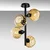 Opviq Luster Benek-15-14494, 40x40x55cm, IP20, Crno-žuti