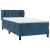 Vidaxl Box spring postelja z vzmetnico temno modra 80x200 cm žamet