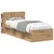 vidaXL Posteljna glava Obrtni Hrast 119,5 x 18,5 x 80 cm