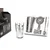 5-piece cocktail shaker set, stainless steel - Zokura