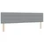 Vidaxl LED Box Spring Postelja Svetlo siva 200 x 200 cm blago