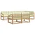 Set vanjskih sofa s jastukom 6 pcs Bijela i krem Poliester