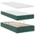 Krevet s od storage s madracem Tamnozelena 90 x 190 cm Baršun