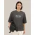 Bershka Majica  antracit / sivka