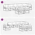 Set vanjskih sofa s jastukom 6 pcs Bijela i krem Poliester