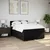 vidaXL Box spring postelja z vzmetnico črna 160x200 cm blago