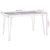 Vrtni stol s U-nogama 140 x 80 x 75 cm od masivnog drva bagrema