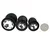 SuperLove Jewel Silicone Butt Plugs Training Kit Black-Clear