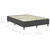 Vidaxl Posteljni okvir boxspring sivo blago 140x200 cm