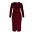 Trendyol Curve Ženska haljina Tbbaw26Ah00044, Bordo