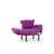 Atelier del Sofa Fotelja Nitta 95x85x70cm Ljubičasta
