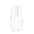 Hanah Home polica za knjige Bili5 Shelf 2 Lid, 80 cm, hrast Sonoma