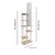 Opviq Podna lampa Vogue, 160 cm, E27, Bela