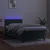 Vidaxl Box spring postelja z vzmetnico LED tem. zelena 100x200cm žamet
