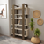 Hanah Home Polica za knjige Reina, 80x150x29.5 cm, Orah-krem