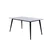 Venture Design Jedilna miza Jimmy 76x150x90 cm bela