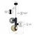 Luster na sajli TUBE 3xE27/60W/230V crna/zadimljena crna/zadimljena bež/prozirna
