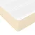 Vidaxl Box spring postelja z vzmetnico krem 140x200 cm blago