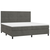 Krevet box spring s madracem LED tamnosivi 200x200 cm baršun