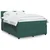 Vidaxl Box spring postelja z vzmetnico temno zelen 140x190 cm žamet