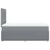 Vidaxl Boxspring postelja z vzmetnico svetlo siva 120x190 cm blago