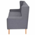 2-dijelni set sofa od tkanine sivi