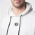 Polleo Mens Prime Terry Oversized Hoodie, White - S