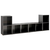 TV ormarići 4 kom sjajni sivi 72x35x36,5 cm konstruirano drvo