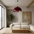 Brilagi - LED luster na lanku METALO 1xE27/40W/230V prečnik 60 cm bordo/bakarna