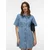 VERO MODA Dolga srajca VMDaisy moder denim