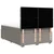 Vidaxl Box spring postelja z vzmetnico taupe 160x200 cm blago