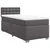 Vidaxl Box spring postelja z vzmetnico siva 90x190 cm umetno usnje