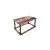 Hanah Home Klub sto Hole Rect, 70x38x42 cm, Smeđi