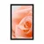 Plakat vrtnica v odtenku breskve - 60x90 silver