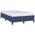 shumee vidaXL Posteljni okvir brez vzmetnice moder 120x190 cm blago